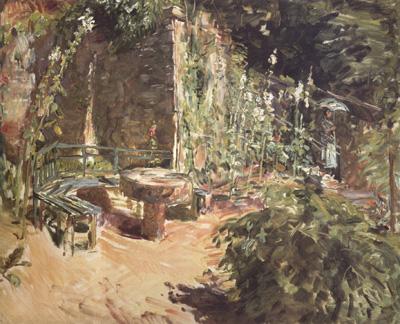Max Slevogt Sunny Garden Corner in Neukastel (nn02) China oil painting art